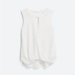 41 Hawthorn Clearwater Mixed Material Surplice Blouse (L)